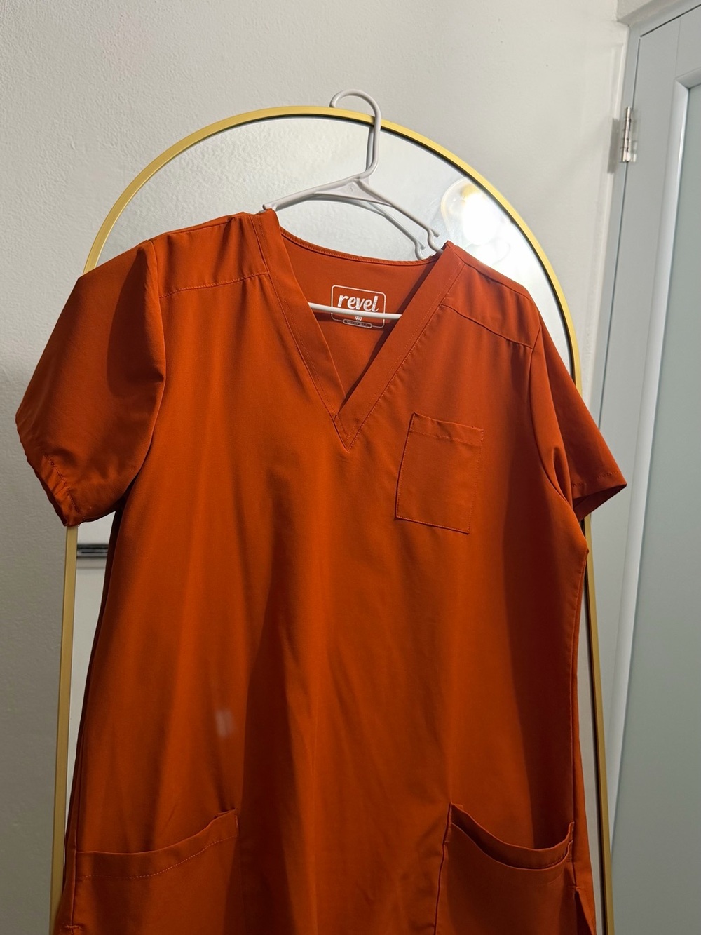 Set Uniforme Médico / Scrub Revel Premium Stretch (Talla XL) - Terracota / Rust